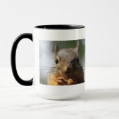 かわいいリスの微笑の写真 マグカップ (左)
