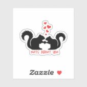 かわいいリスの木の実 シール (シート)