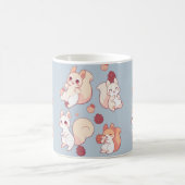 かわいいリスの漫画のマグカップ コーヒーマグカップ (中央)
