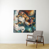 かわいいリスは浮き旅を楽しむ タペストリー (インサイチュ(横))