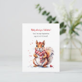 かわいいリスバレンタインカード（子供向け） シーズンカード (スタンド正面)