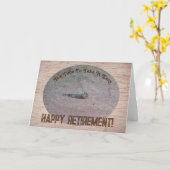 かわいいリスリラックスルの退職証 カード (黄色い花)