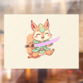 かわいいリス侍 ウィンドウサイン (シート2)