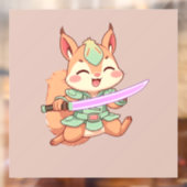 かわいいリス侍 ウィンドウサイン (シート2)