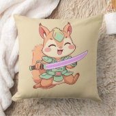 かわいいリス侍 クッション (ブランケット)
