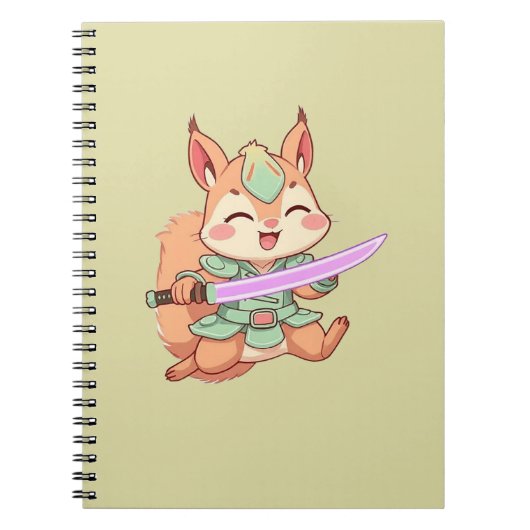 かわいいリス侍 ノートブック (正面)