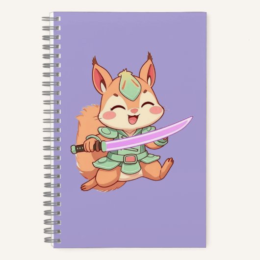 かわいいリス侍 ノートブック (正面)