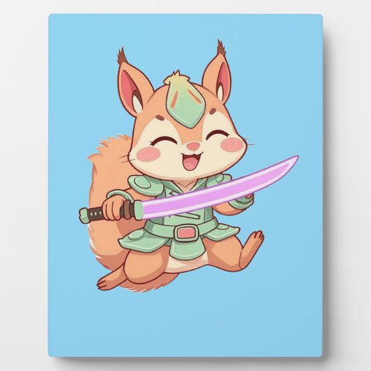 かわいいリス侍 フォトプラーク (正面)