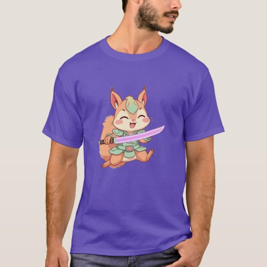 かわいいリス侍 Tシャツ (正面)