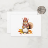 かわいいリス便箋 ノートカード (正面/裏面インサイチュ)