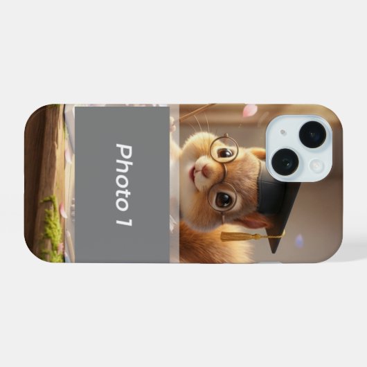 かわいいリス先生への感謝を込めたiPhoneケース iPhone 15ケース (裏面横)