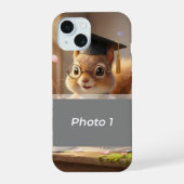 かわいいリス先生への感謝を込めたiPhoneケース iPhone 15ケース (裏面)