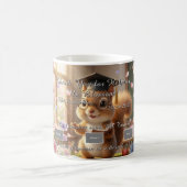 かわいいリス先生感謝の桜マグカップ コーヒーマグカップ (中央)