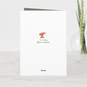 かわいいリス動物のおもしろいが元気 シーズンカード (裏面)