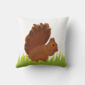 かわいいリス動物の齧歯動物 クッション (裏面)
