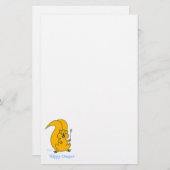 かわいいリス幸せなキャンパーサマーキャンプ文房具 便箋 (正面/裏面)