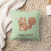 かわいいリス愛アコーンベビー子供部屋デコール クッション (ブランケット)