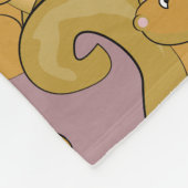 かわいいリス柄 フリースブランケット (角)