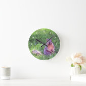 かわいいリス野生動物の写真 ラウンド壁時計 (ホーム)