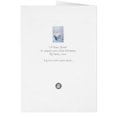 かわいいリス雪のシーン野生動物の詩パパ (裏面)