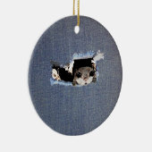 かわいいリス飛んでいるレル セラミックオーナメント (右)