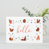 かわいいリス カード (スタンド正面)