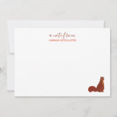 かわいいリス カード (裏面)