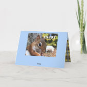 かわいいリス カード (裏面)