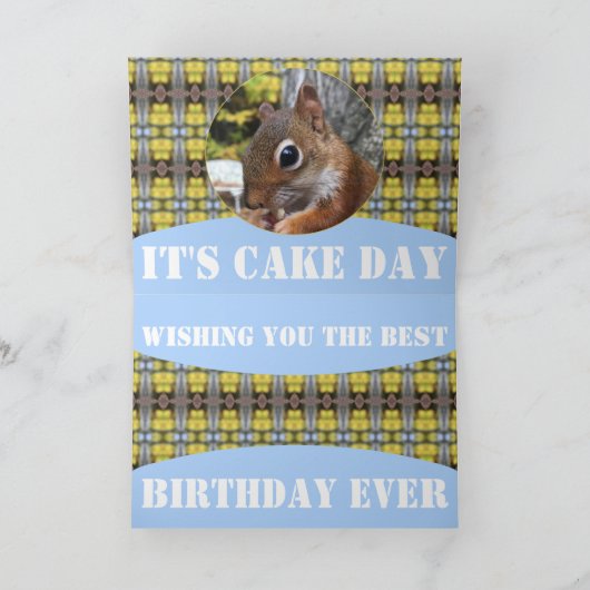 かわいいリス カード (内部)