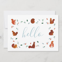 かわいいリス カード