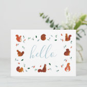 かわいいリス カード (スタンド正面)