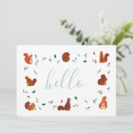 かわいいリス カード (スタンド正面)