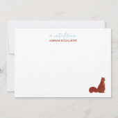 かわいいリス カード (裏面)