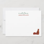 かわいいリス カード (裏面)