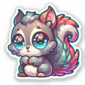 かわいいリス シール (正面)