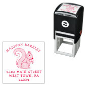 かわいいリス セルフインキングスタンプ (インサイチュ)