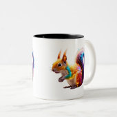 かわいいリス ツートーンマグカップ (正面右)