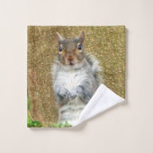 かわいいリス バスタオルセット (ウォッシュタオル)