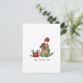 かわいいリス・バレンタイン・カード カード (スタンド正面)