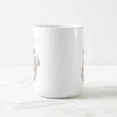 かわいいリス、パーソナライズされたベビーボディスーツ コーヒーマグカップ (中央)