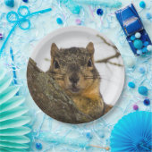 かわいいリス ペーパープレート (パーティー)