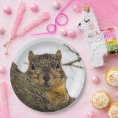 かわいいリス ペーパープレート (パーティー)