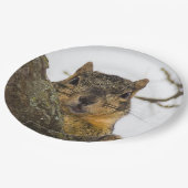 かわいいリス ペーパープレート (アングル)