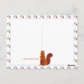 かわいいリス ポストカード (裏面)