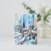 かわいいリス ポストカード (スタンド正面)