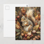 かわいいリス ポストカード (正面/裏面)