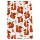 かわいいリス ミディアムペーパーバッグ (正面)