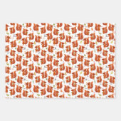 かわいいリス ラッピングペーパーシート (正面3)