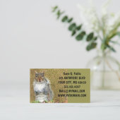 かわいいリス 名刺 (スタンド正面)