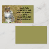 かわいいリス 名刺 (正面/裏面)